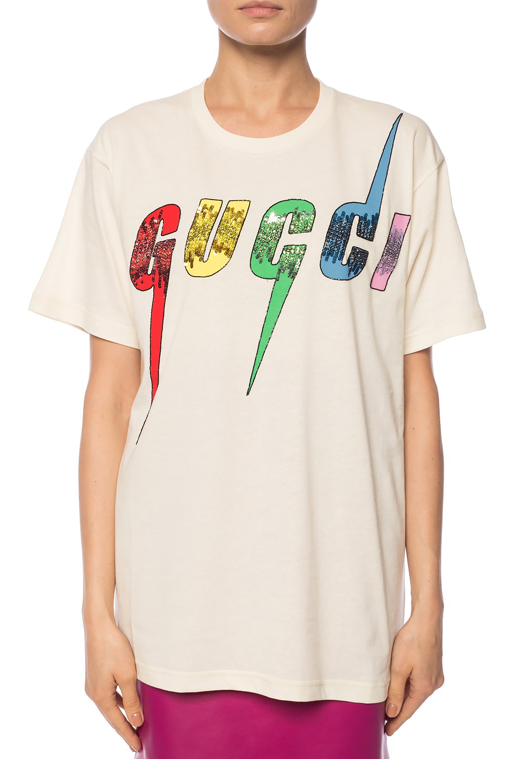 T-shirt with decorative logo Gucci - Vitkac US